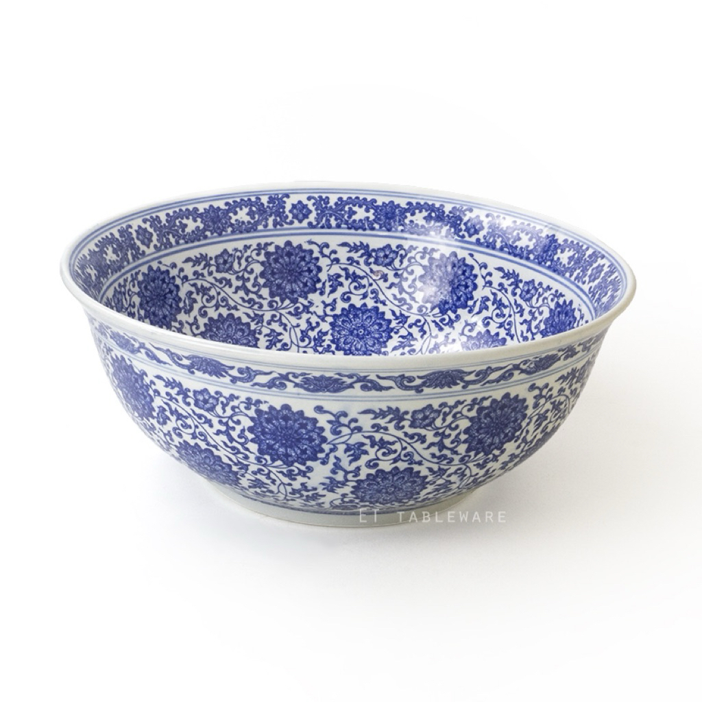 Mangkok Keramik Biru Putih Jumbo