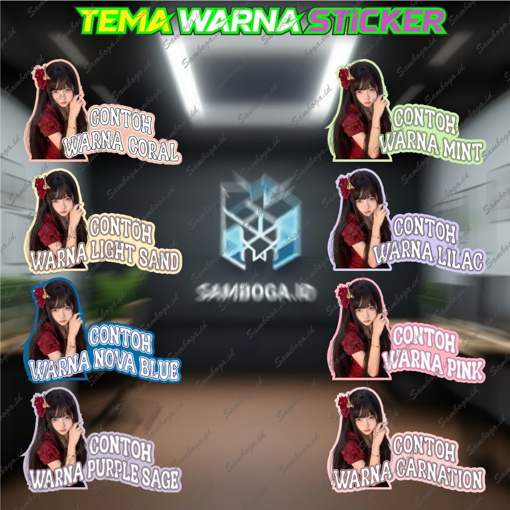 

Stiker Tulisan Nama dan Foto Wajah Custom Tahan Air