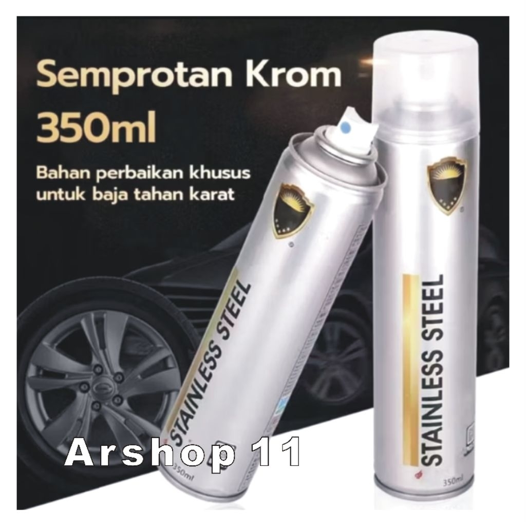 Cat Besi Stainless ,  Pilox Krom , Cat Semprot Chrome Stainless