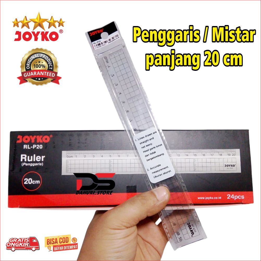 

Penggaris JOYKO, MISTAR JOYKO, PENGGARIS Plastik elastis, PENGGARIS 20 cm , MISTAR , Ruller