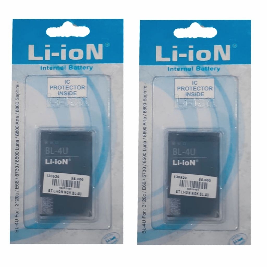 BATERAI NOKIA BL4U / NOKIA BL-4U / NOKIA BL 4U DOUBLE IC PROTECTION Li-Ion Battery