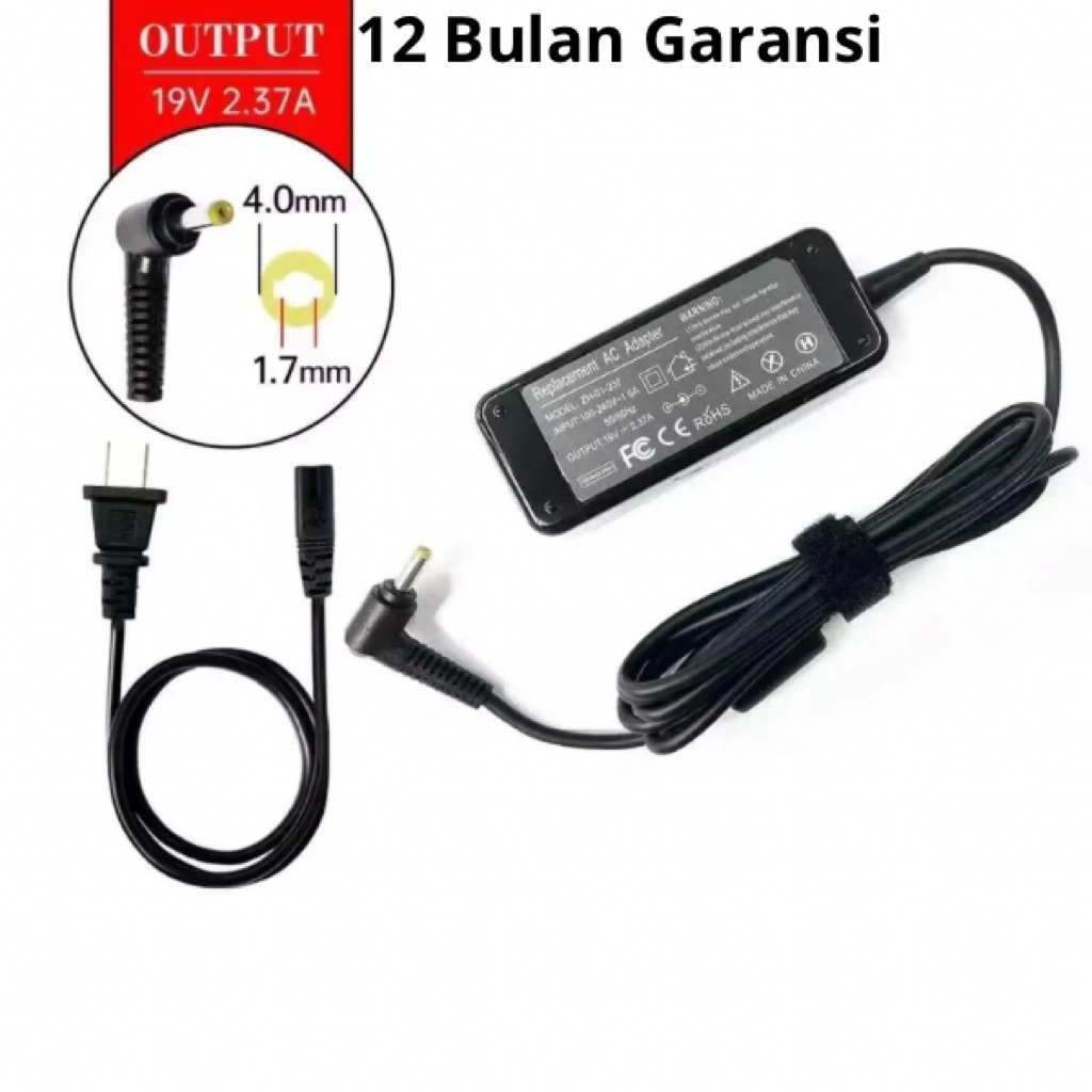 Adaptor Charger Laptop Toshiba Portege Z10 Z10T Z15T Z20T-B Z20T-C 45W