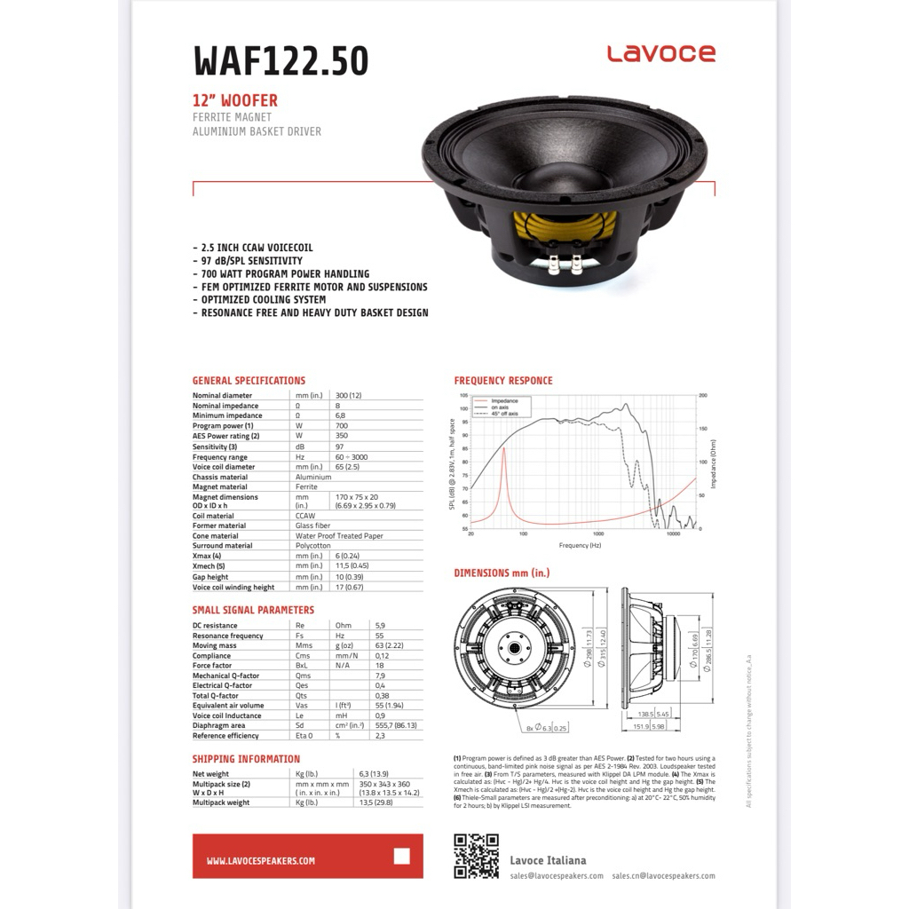 lavoce waf 122.50