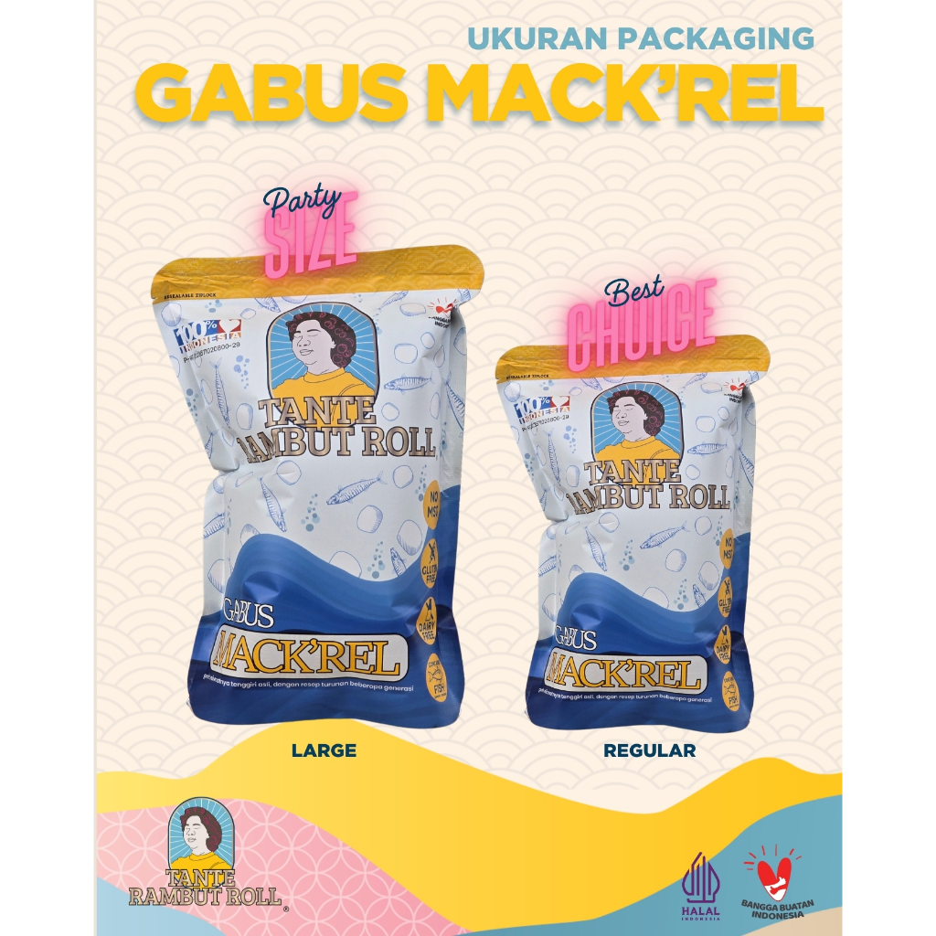 

Mackrel - Gabus Mackrel Mackerel Ikan Tenggiri Tante Rambut Roll Premium