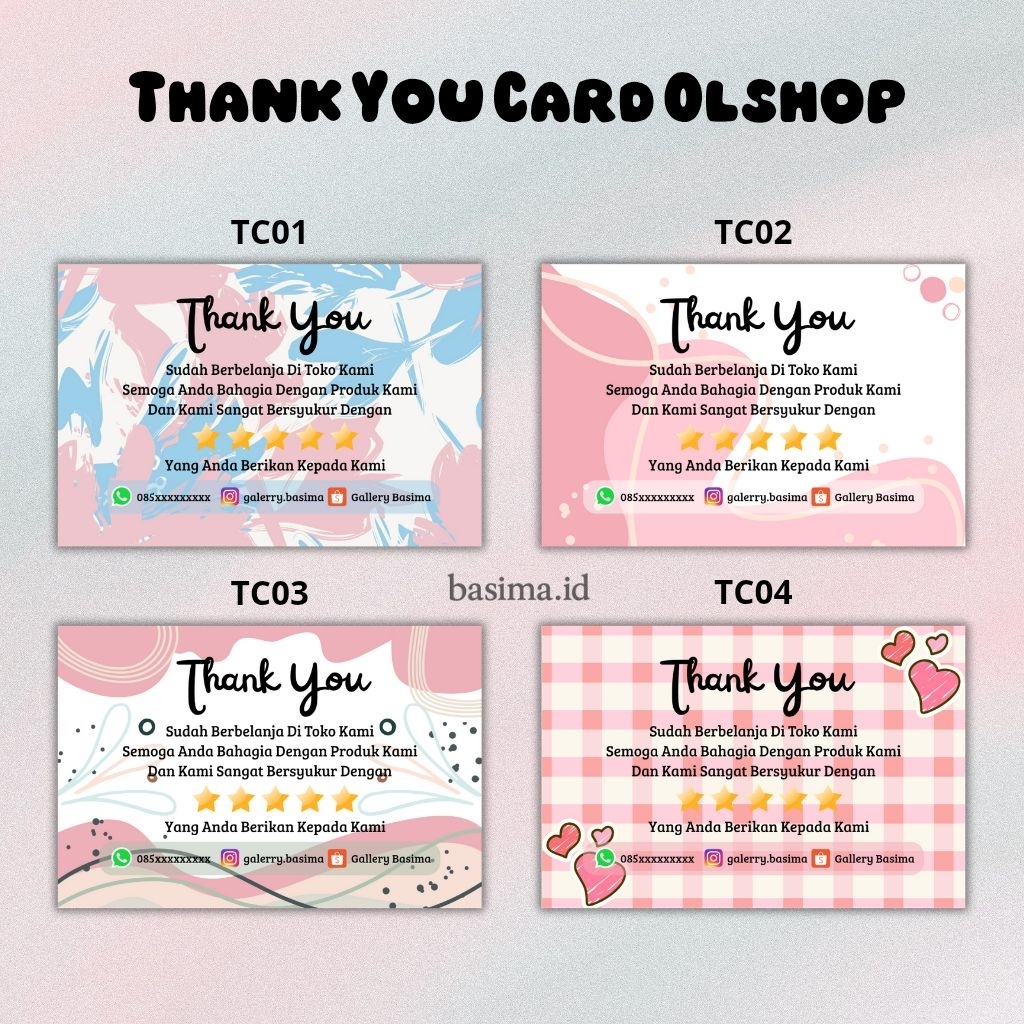 

Thank You Card Online Shop/Thank You Card Custom