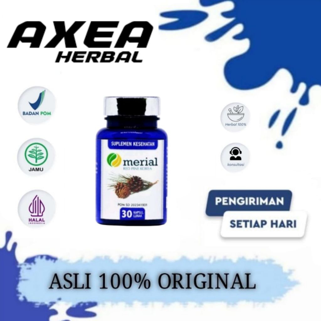 Merial Red Pine Korea Original Obat Kolesterol Diabetes Hipertensi