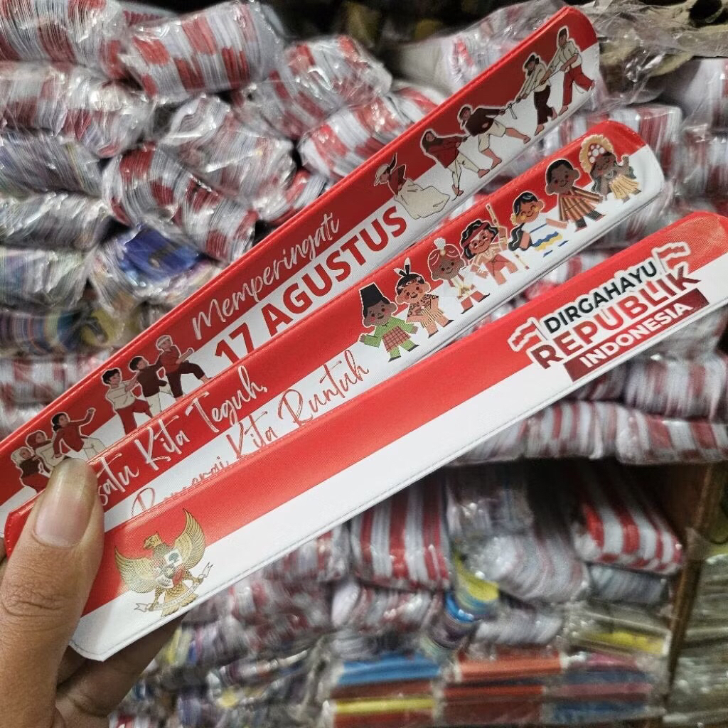 

50pcs Penggaris Gelang Merah Putih