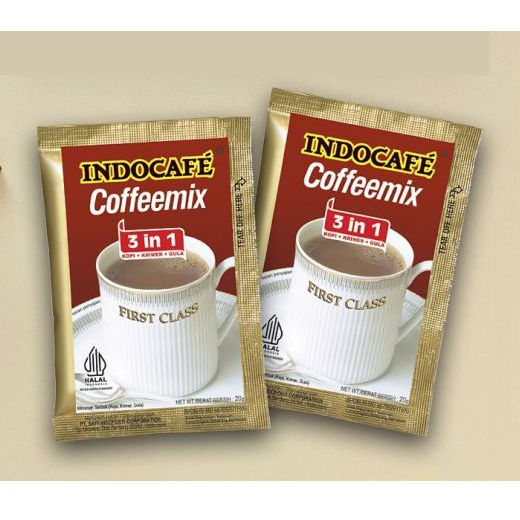 

Indocafe Coffeemix 3 in 1 First Class COD | Murah Pol pilihan Lokal mantap kopinya pas isinya 5 sachet