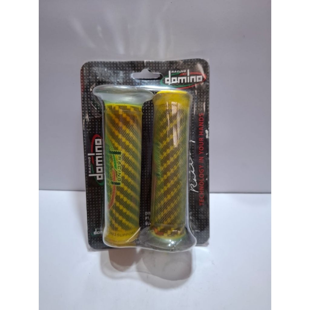HANDGRIP KUNING DOMINO SET KANAN KIRI