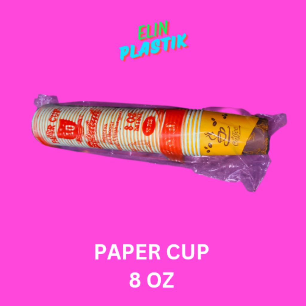 Paper cup / Cup Kopi / Paper Cup 8 oz / Paper cup corak