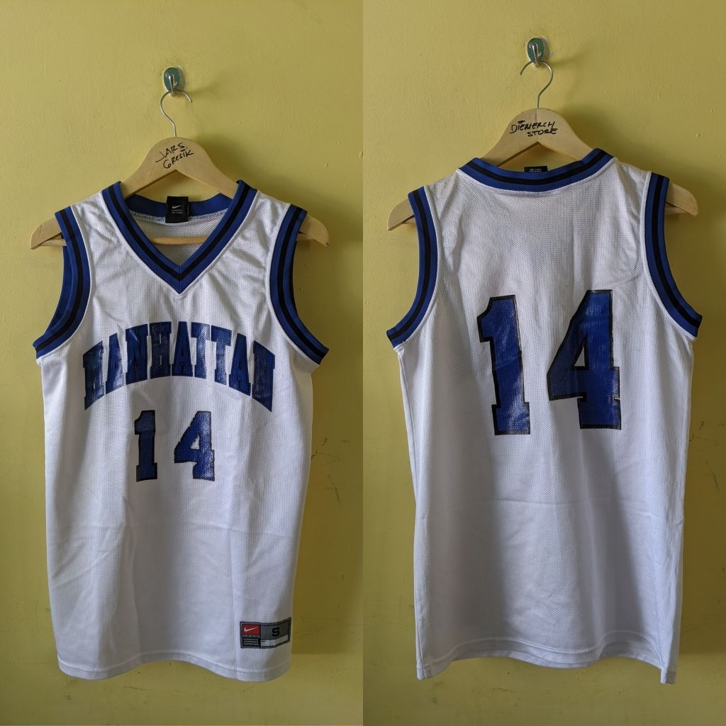 (Jersey Branded) Vintage 90s Nike Team Manhattan 14 UFCW White Basketball Jersey RN94878 CA34428