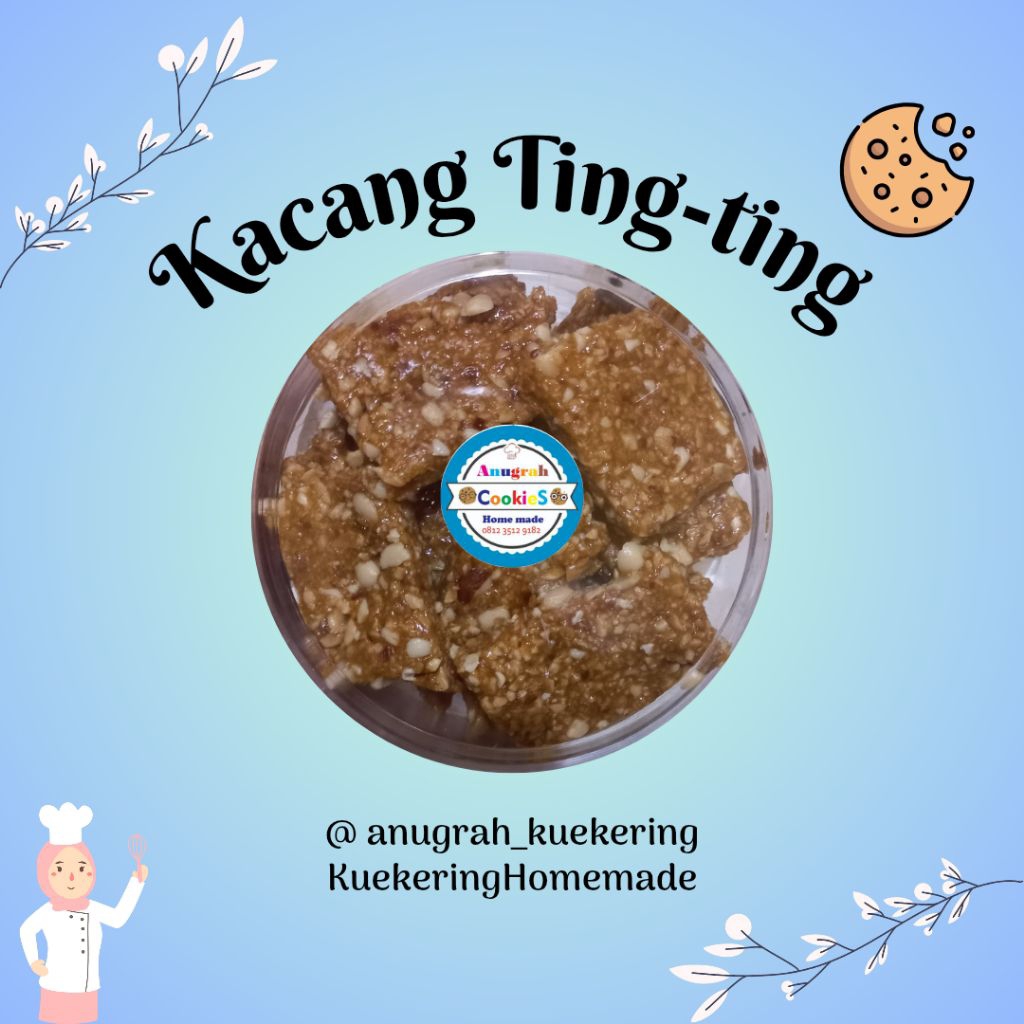 

Kue Kering Kacang Ting-ting KEMASAN TOPLES UKURAN 500 gr