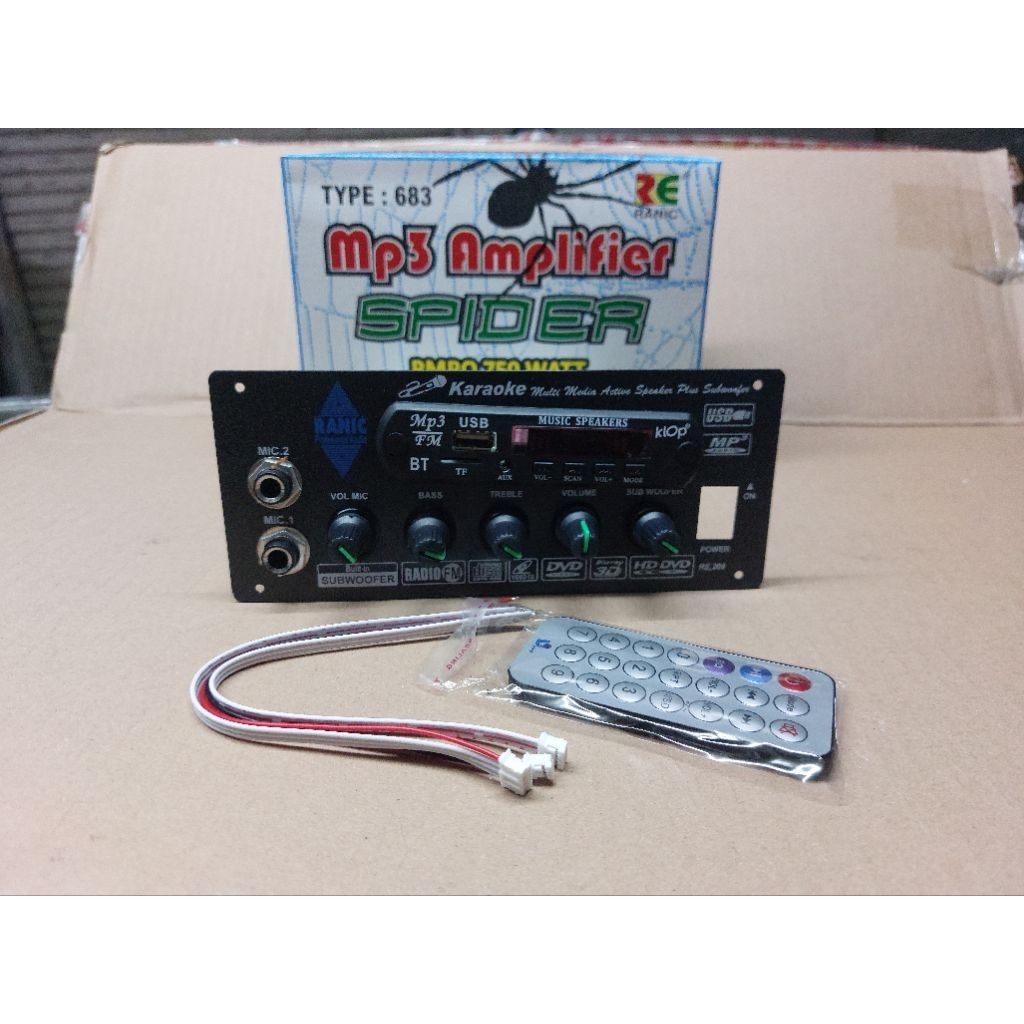 Kit Aktif Speaker Mono Plus Mp3 Bluetooth Mic Subwoofer Karaoke