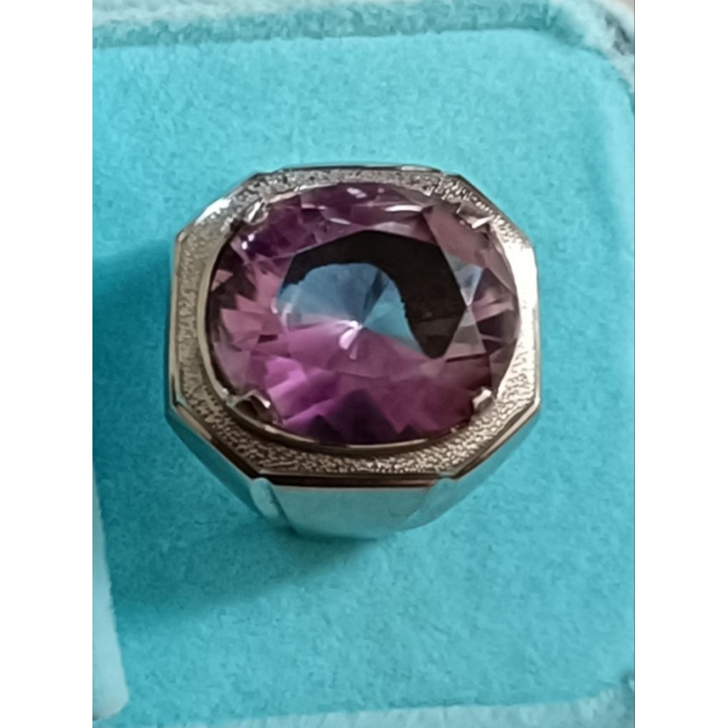 Cincin Batu Kecubung (Amethyst)
