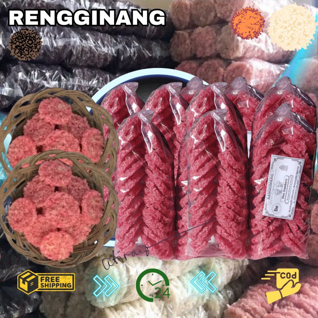 

Rengginang Mentah, Rangginang Kerupuk Ketan Asli, Rengginang Original Hitam Terasi Siap Goreng