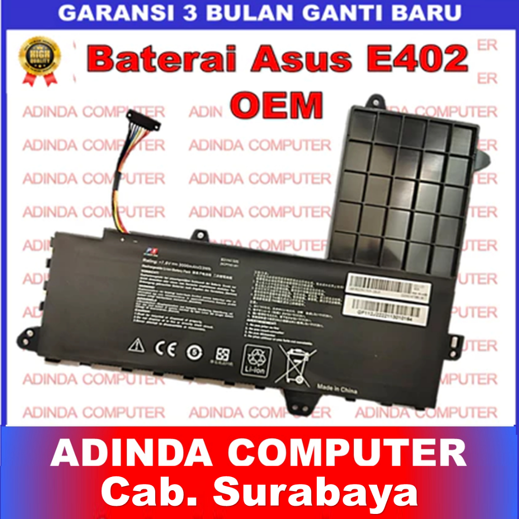 Baterai Laptop ASUS E402 E402Y E402M E402MA B21N1505