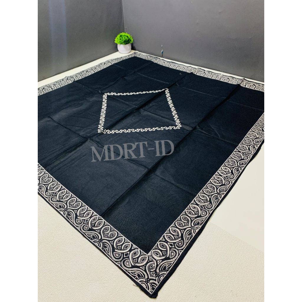 Kain Iket Kepala Segi Empat Batik Print Katun, Serbaguna untuk Udeng dan Slayer