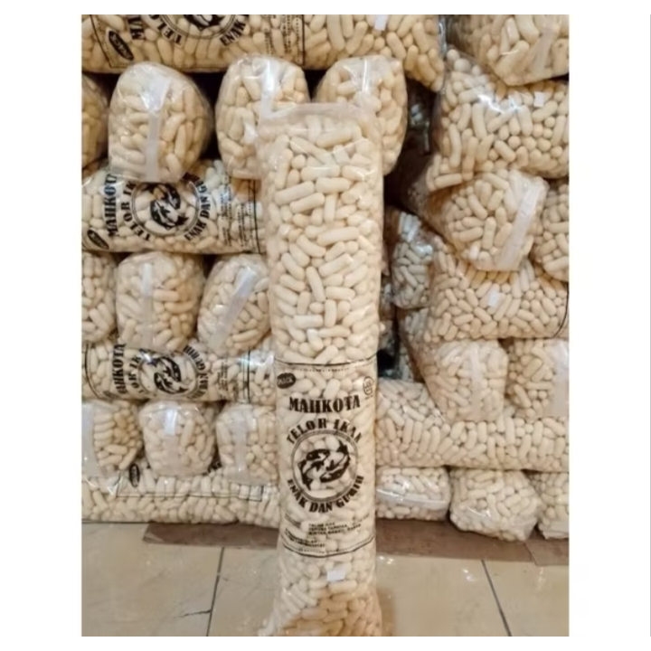 

Terlaris PILUS MAHKOTA Pilus ikan gurih renyah Kemasan 1kg