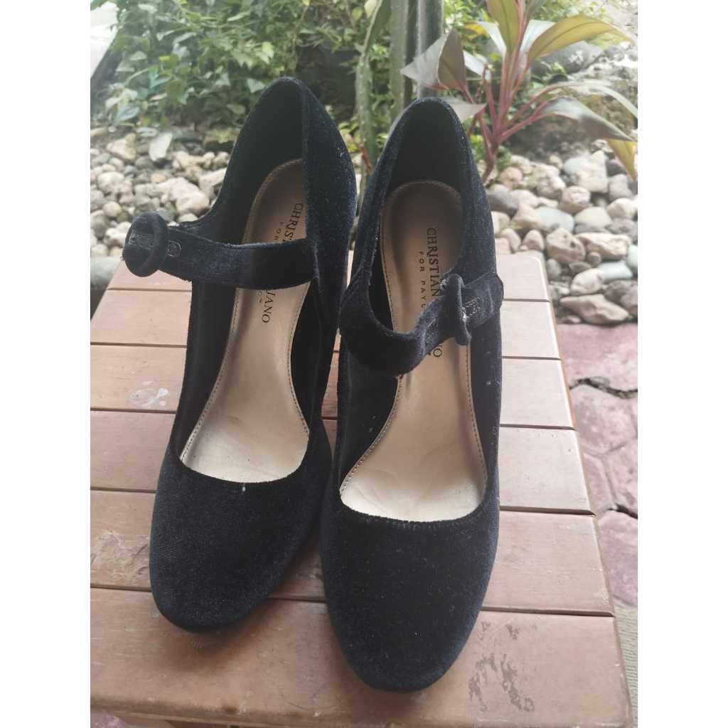 Preloved  Payless Heels 9cm Hitam size 38,5 atau 7 1/2