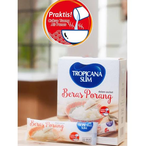 

Tropicana Slim Beras Porang Instant Sachet 40gr Beras Diet / Beras Diabetes Konjac Shirataki Rice