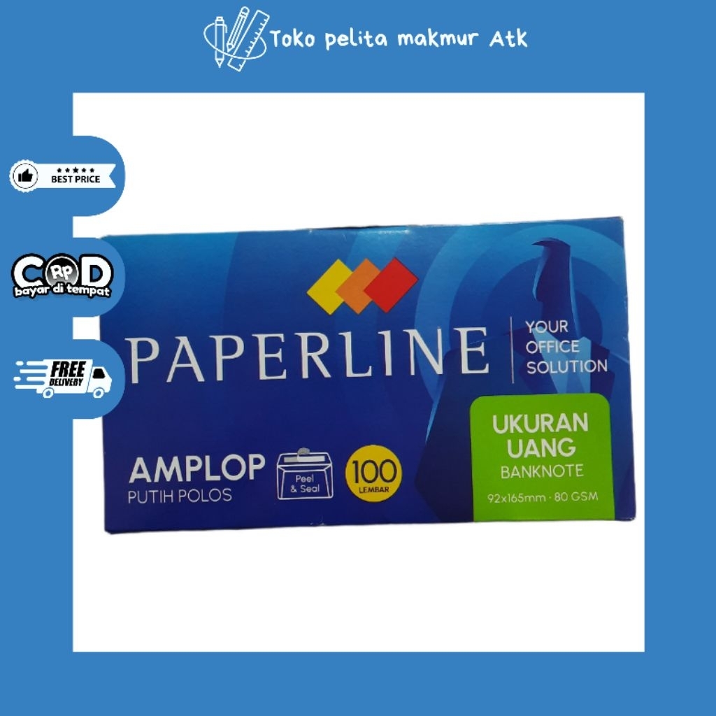 

AMPLOP PEPERLINE UKURAN UANG (1 pack isi 100 buah)