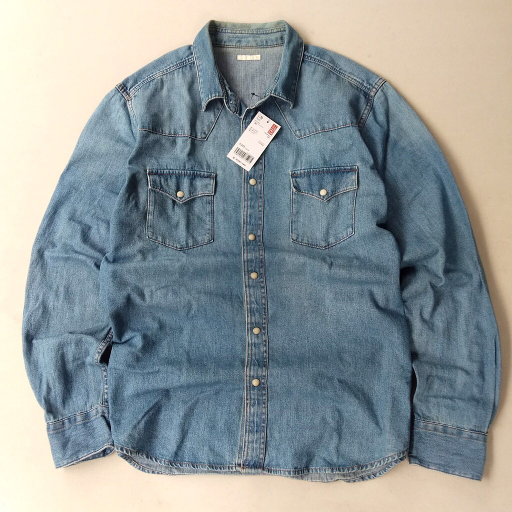 KEMEJA DENIM / JEANS GLOBAL UNIQLO