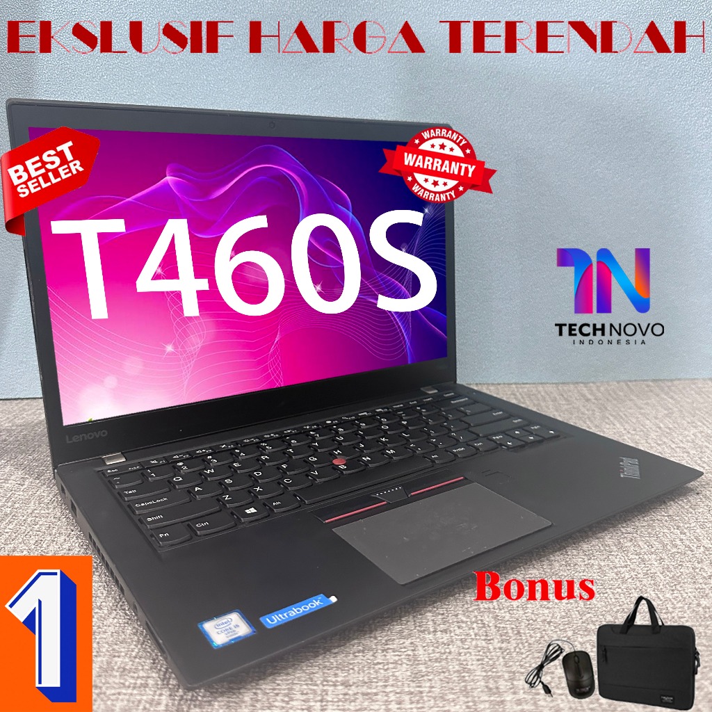 Lenovo Thinkpad T460S  I3/I5/I7 Generasi 6 Peningkatan baru laptop Mulus & Lancar bekas Second Berga