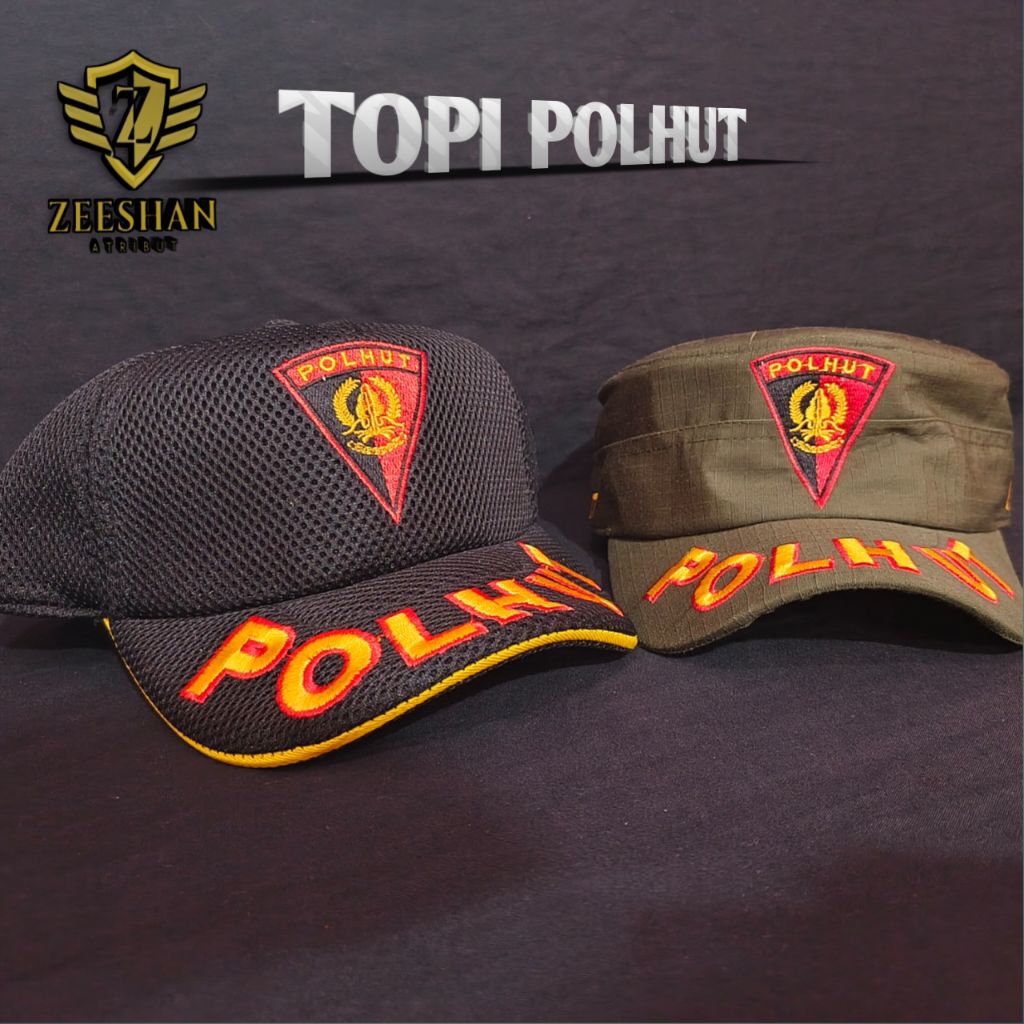 Topi Polhut/Topi Polhut Perhutani/Topi Komando Polhut Perhutani