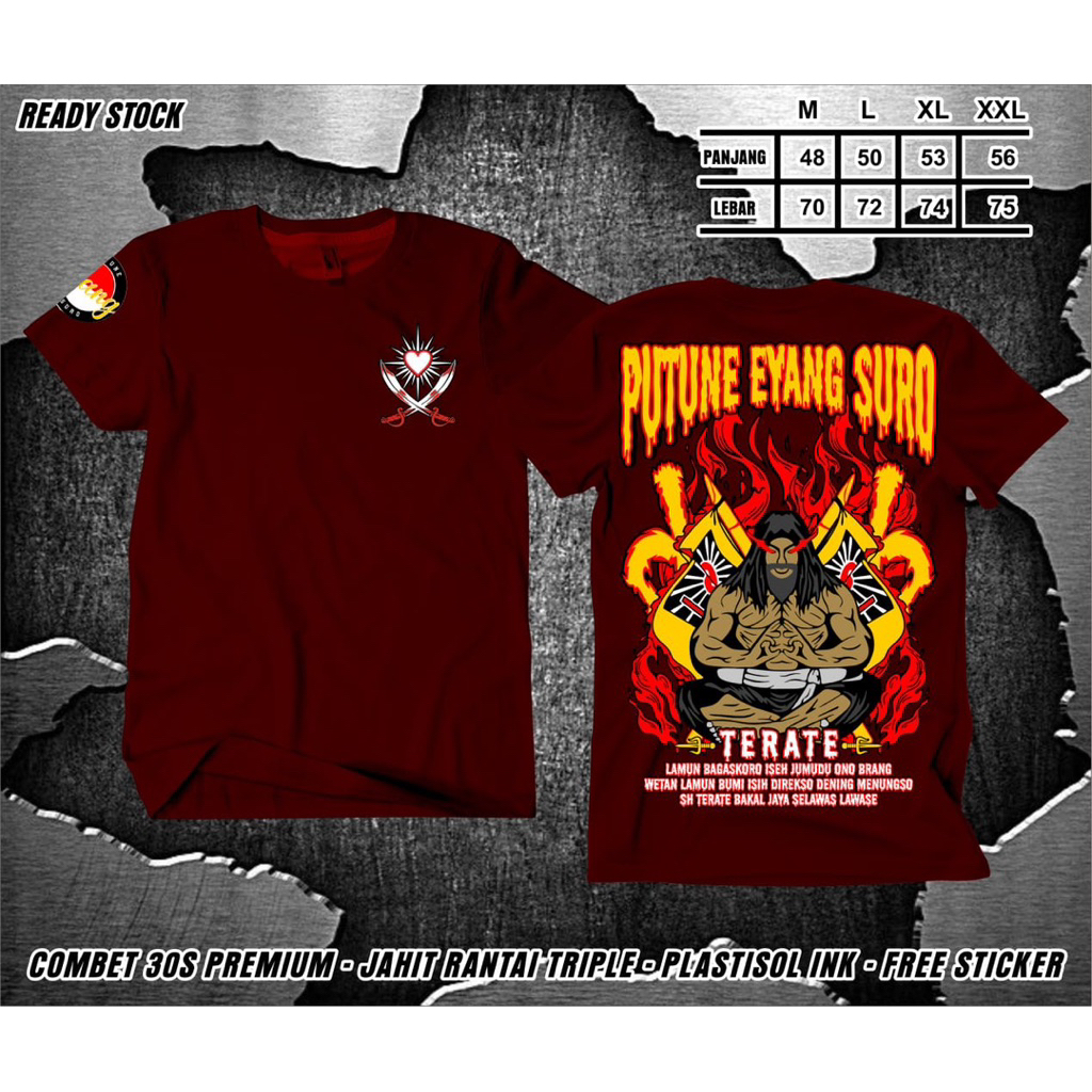 Kaos psht motif putune eyang suro terbaruu