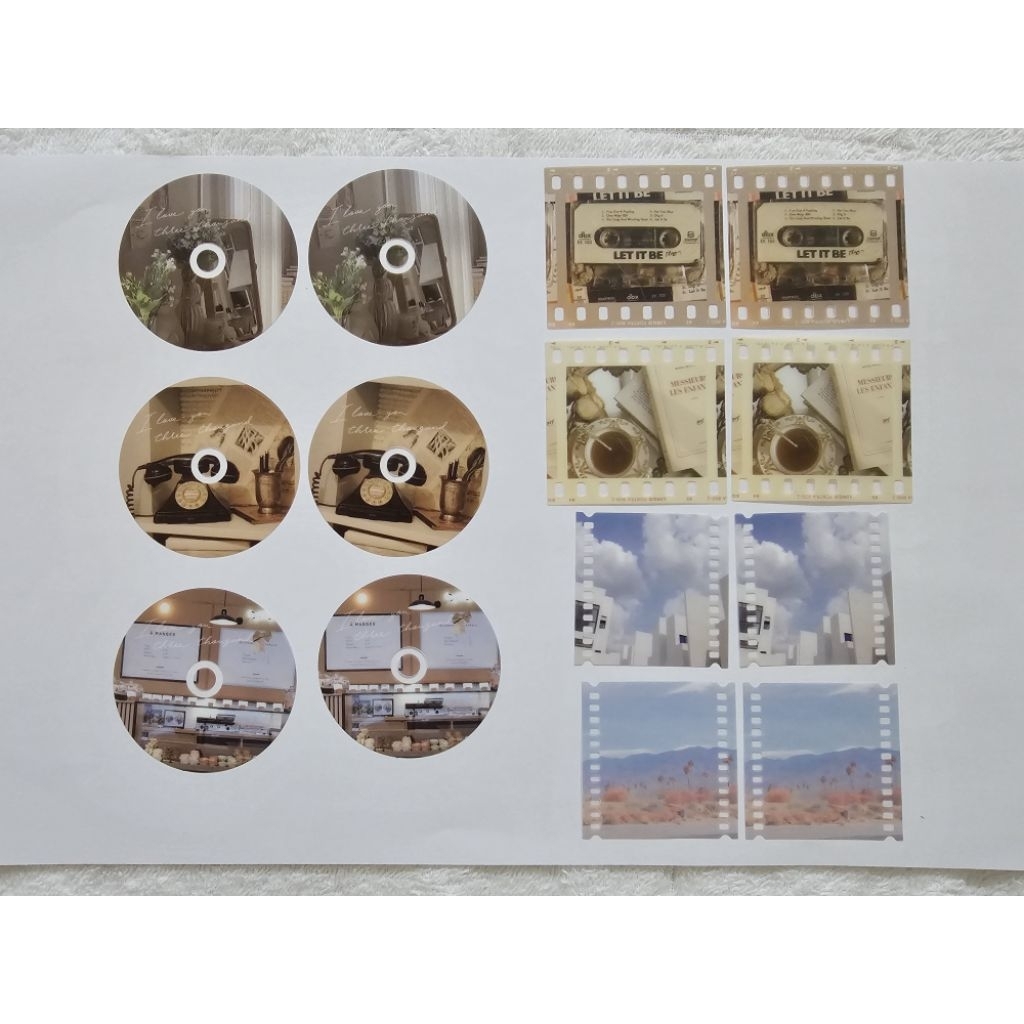 

Mini Casset Quotes & Photo Film Aesthetic Bujo Sticker for Journaling & Scrapbook