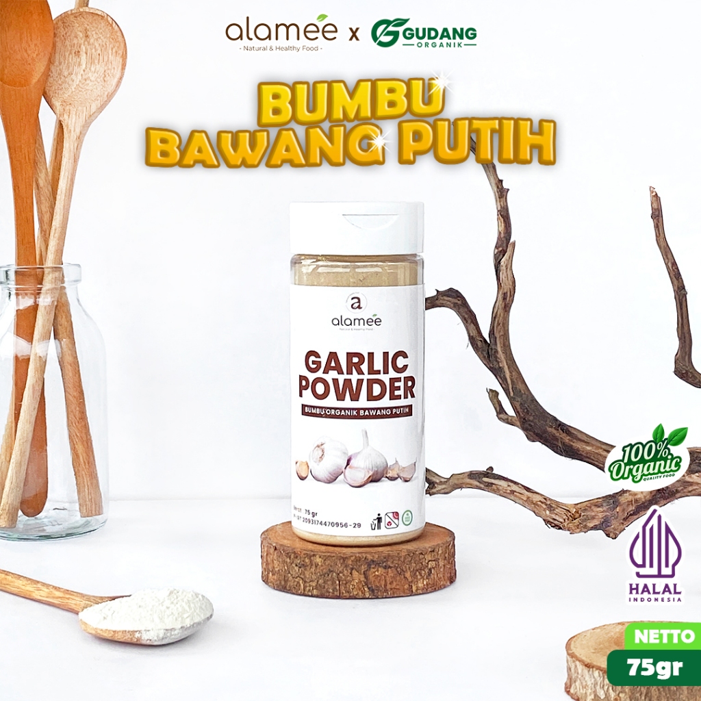 

alamee bumbu organik bawang putih tabur rasa kuat bawang organik segar aroma khas bumbu dapur