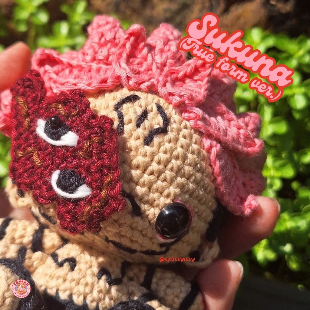 Sukuna - True form ver. (Jujutsu Kaisen) | Inspired Amigurumi Doll - Crochet [CUSTOM]