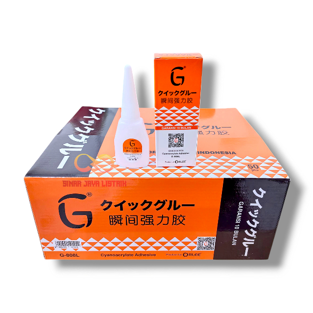 

(PER PACK) LEM G Orange Original By ORLEE Lem Cair Serbaguna Power Glue Kualitas Super G-808L Per Pack Isi 50 Pcs