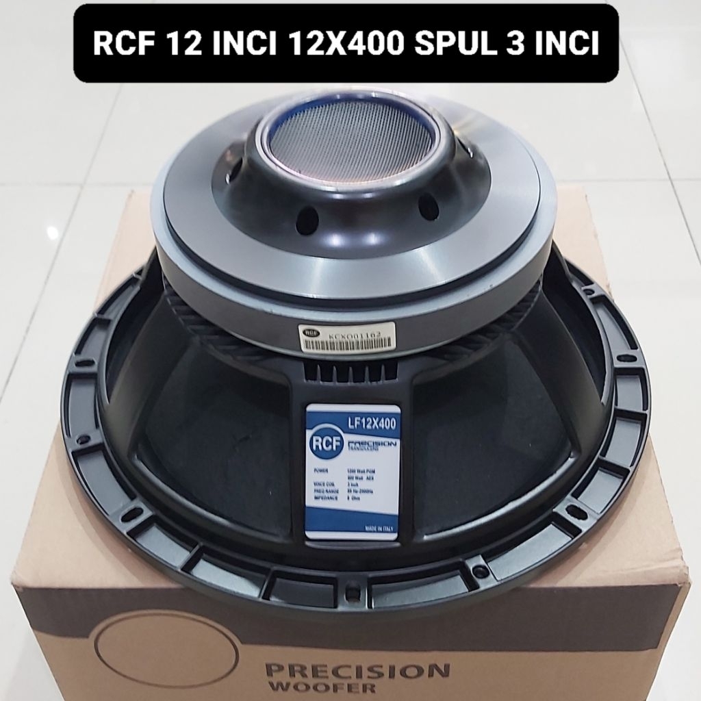 RCF Speaker 12 Inci 12X400 Spull 3 Inci 1200 Watt Komponen