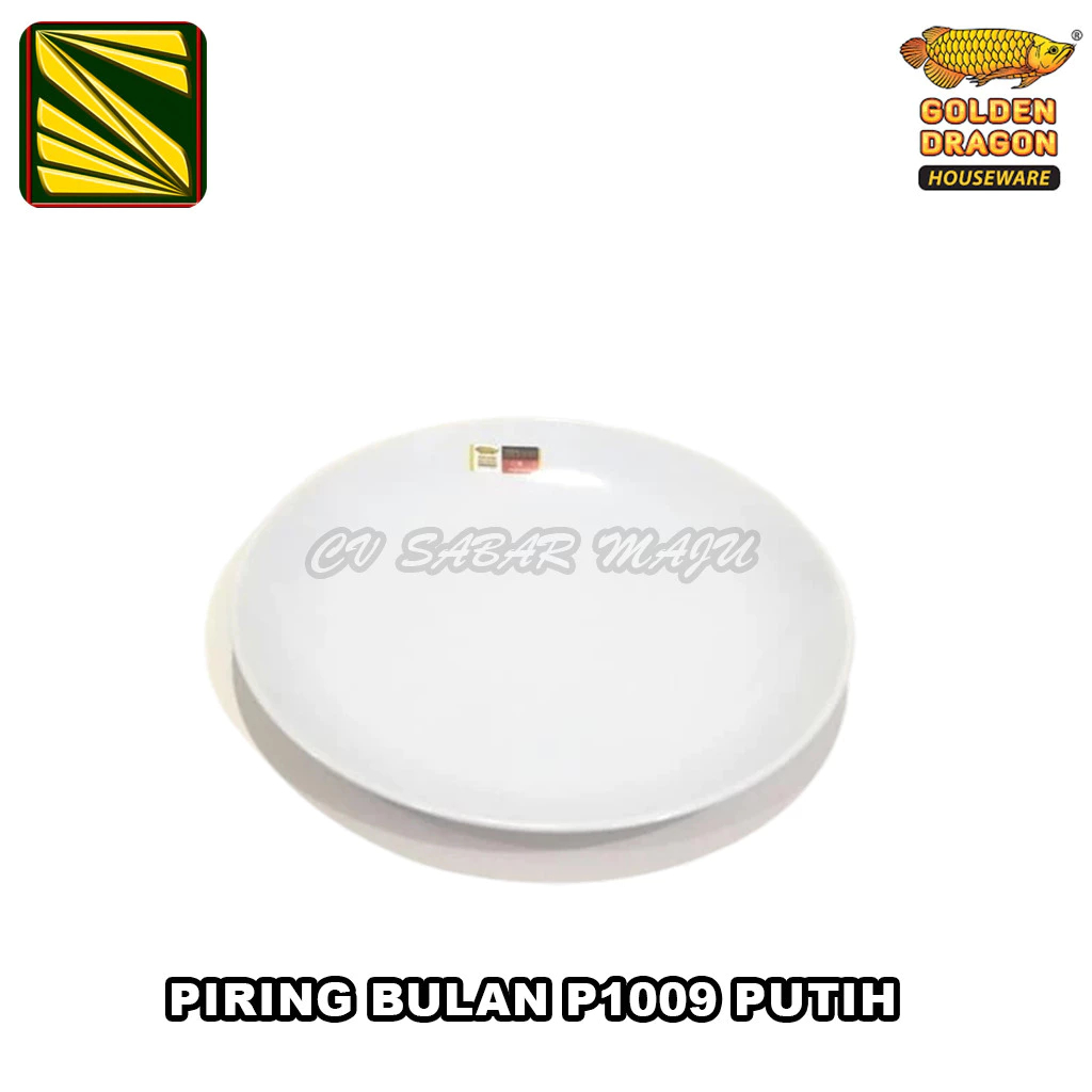 Golden Dragon Melamine Piring Bulan P1009