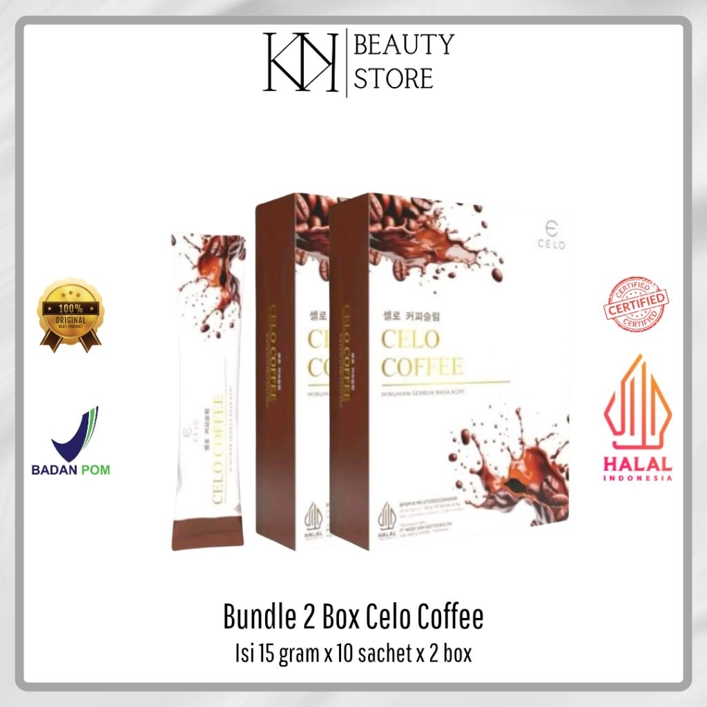 

(READY STOCK) BUNDLE 2 BOX CELO BROWN COFFEE ISI 10 SACHET - celo.beaute - celobeautebycece - celobeauteofficial