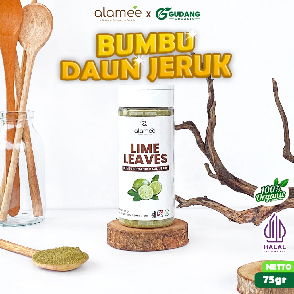 

alamee bumbu organik daun jeruk tabur dengan aroma segar dan cita rasa unik menyegarkan masakan