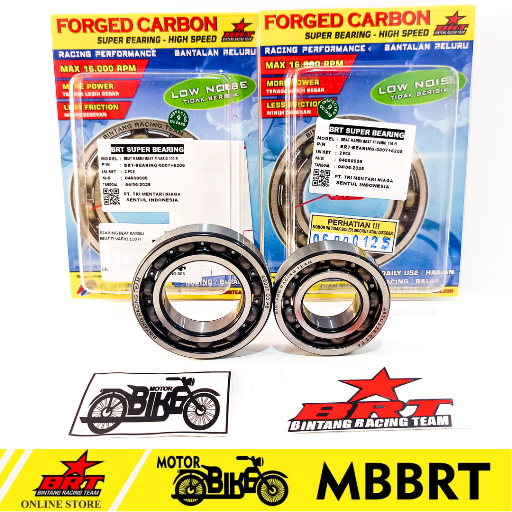 BEARING LAHER KRUK AS BRT BEAT SCOOPY SPACY FI KARBU POP ESP VARIO 110 FI