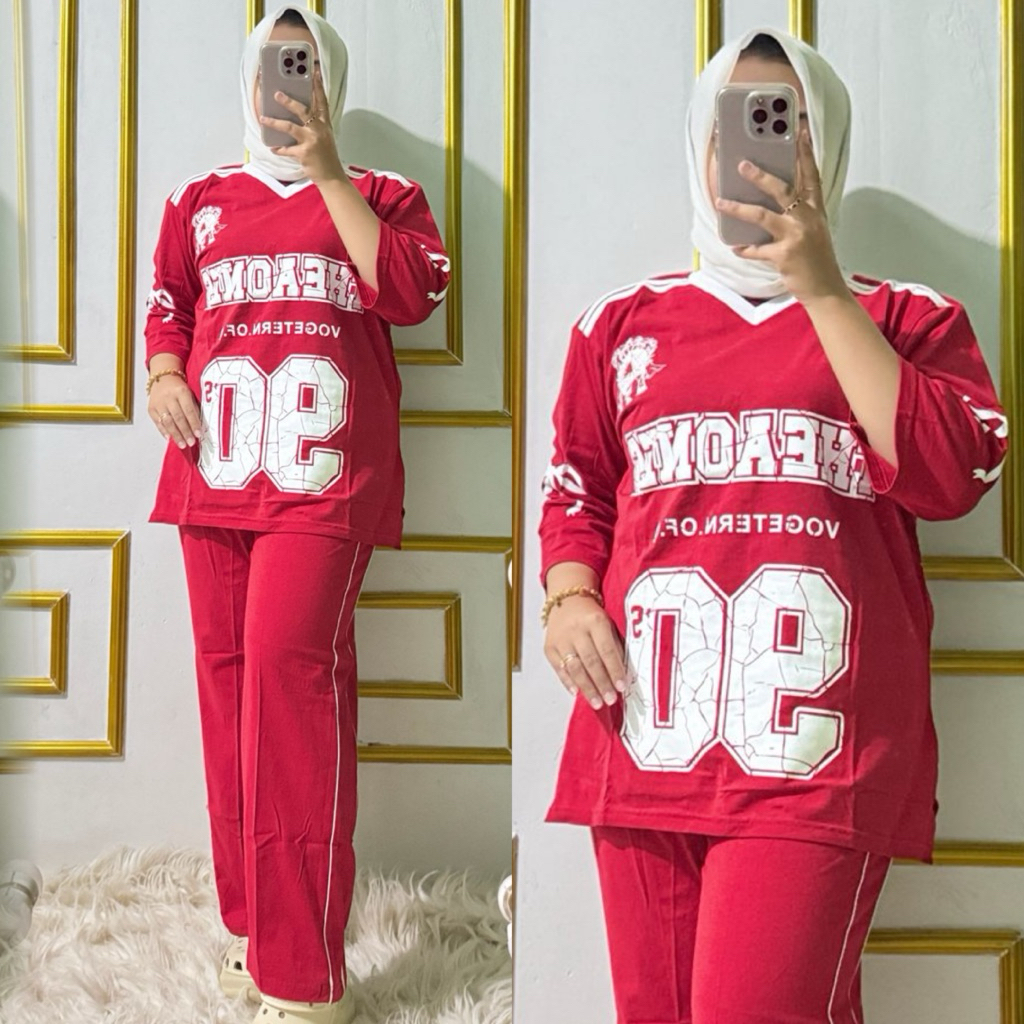 KAOS WANITA PREMIUM EDISI KEMERDEKAAN INDONESIA/ SET KEMERDEKAAN/ SETCEL MERAh PUTIH