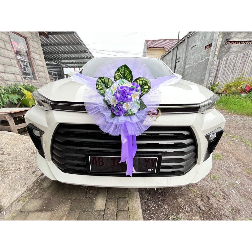 BUNGA MOBIL MATAHARI KECIL/WEDDING CAR DECORATION/BUNGA MOBIL PENGANTIN/HIASAN MOBIL PENGANTIN