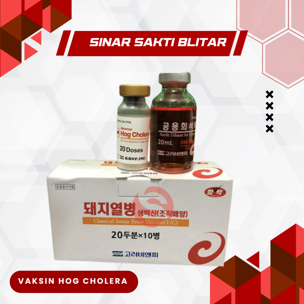 VAKSIN HOG CHOLERA (CSF) - Untuk Babi 20 Dosis