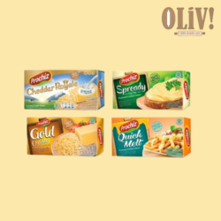 

Keju Prochiz All varian Cheddar,Mozarella,Quick Melt & Spready Cheese Kemasan 160 Gr