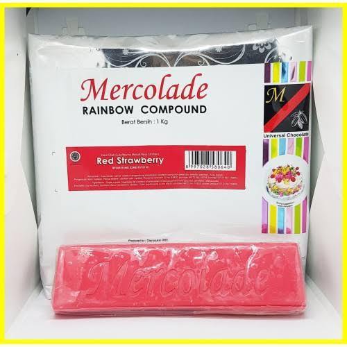

[oddsolshop] pekanbaru/Mercolade Rainbow Red Strawberry 1KG Compound Stroberi Merah