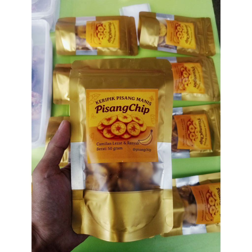 

paket hemat 2 pcs Keripik Pisang Manis Renyah 50gr – Camilan Murah Premium