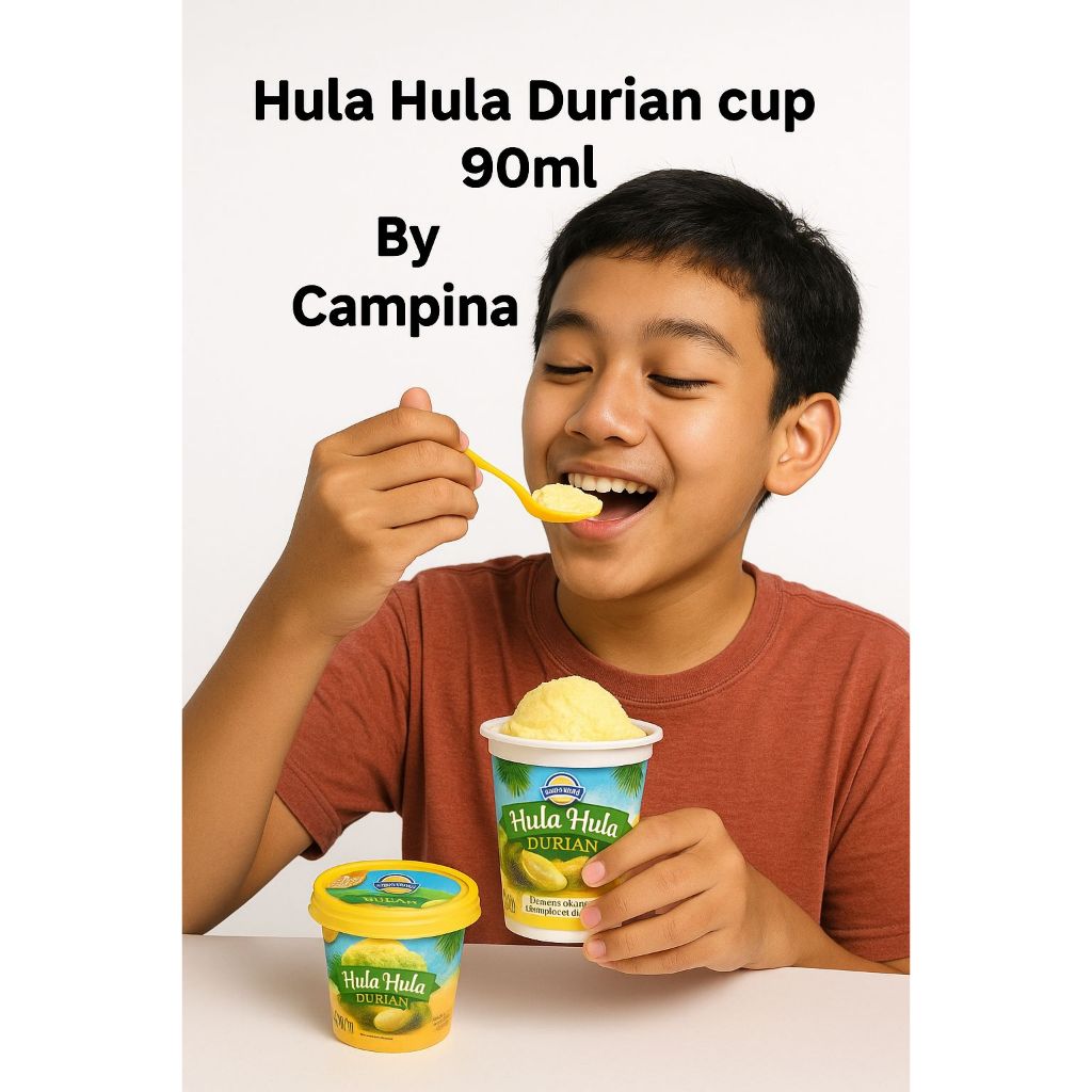 

Es Krim Campina 90ml Hula Hula Durian Es cream rasa duren yang lembut dan creamy