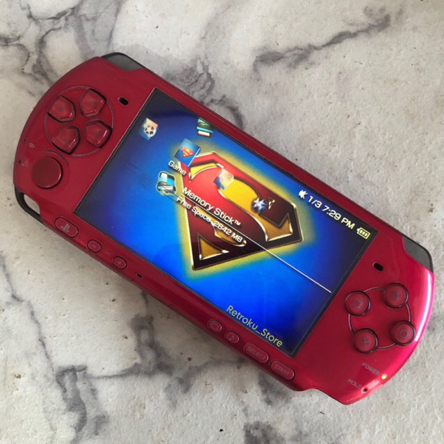 PSP 3000 64Gb Superman / Siap Pakai / Full Game / Fullset