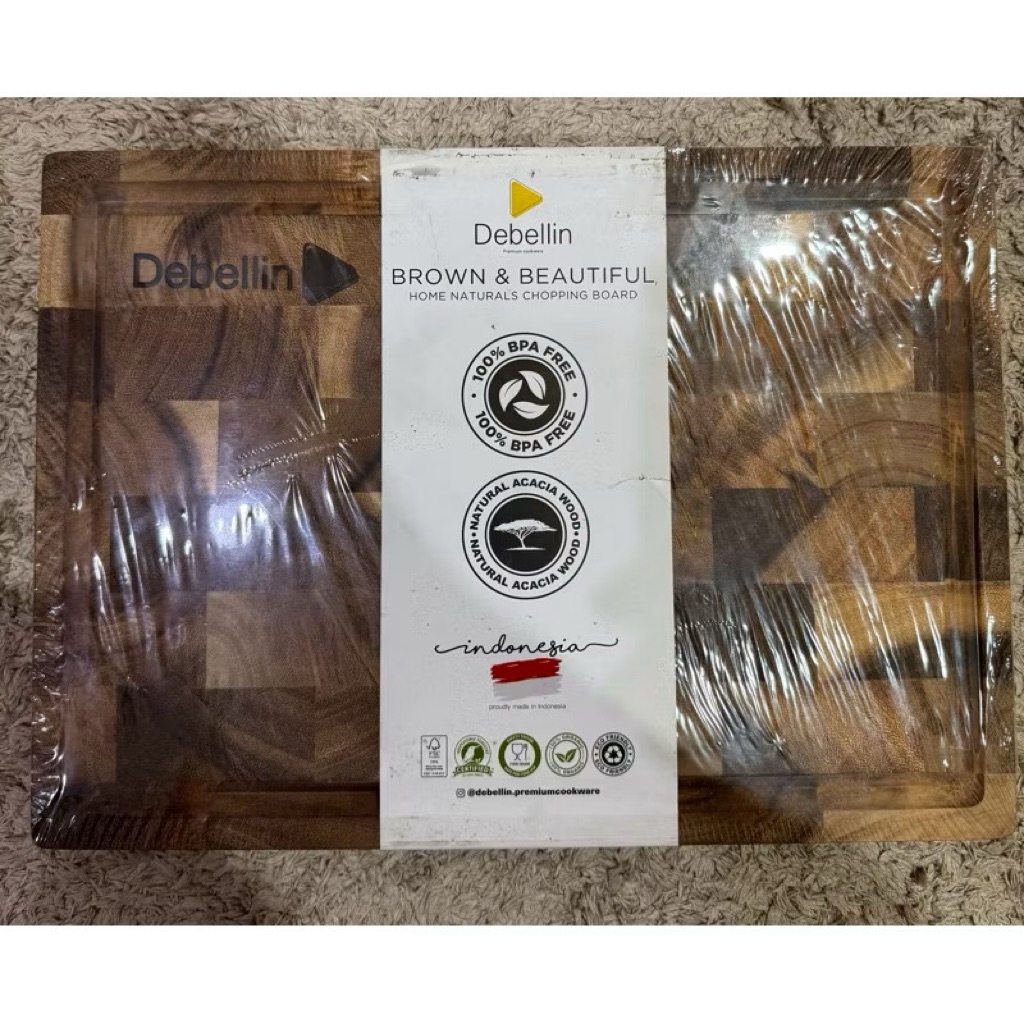 Talenan Debellin Cookware – Kuat, Higienis, dan Elegan | Debellin Chopping Board Brown & Beautiful