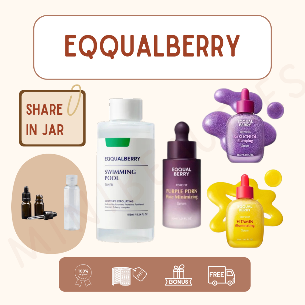 Share in Jar EQQUALBERRY Swimming Pool Toner | EQQUALBERRY Bakuchiol Vitamin | Eqqualberry PDRN