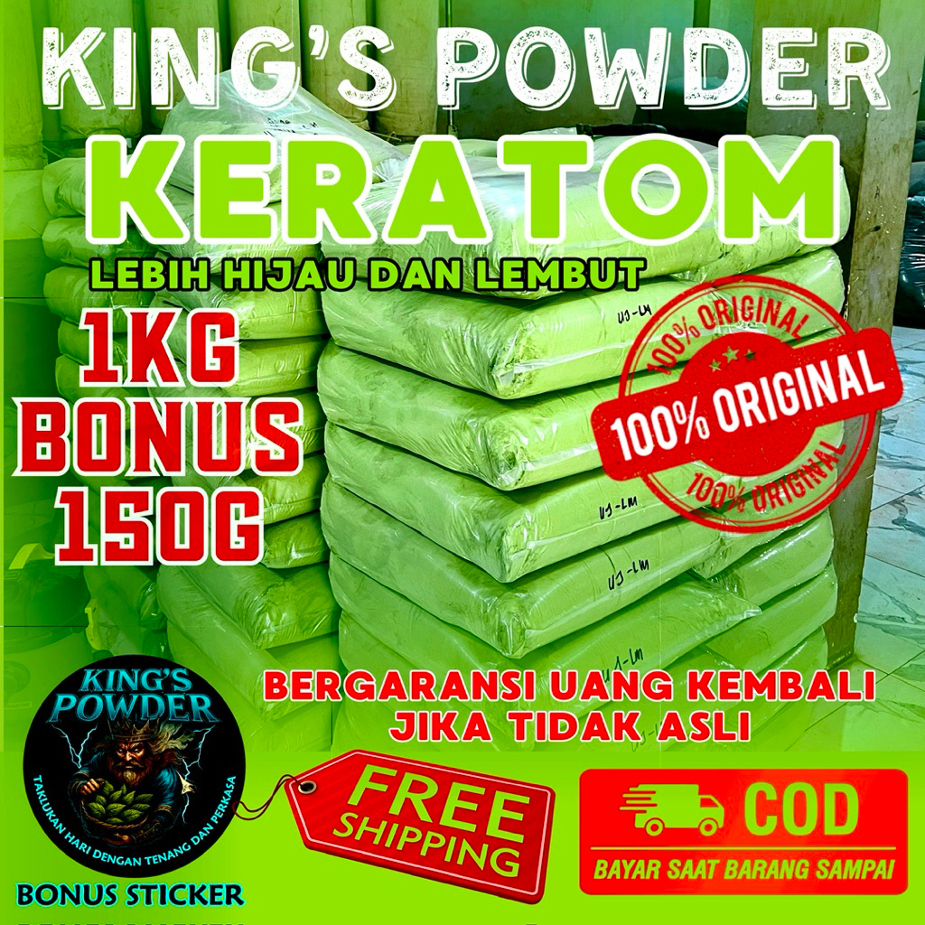 

BUBUK KOTOROM HIJAU SUPER KALIMANTAN ASLI DAUN MURNI