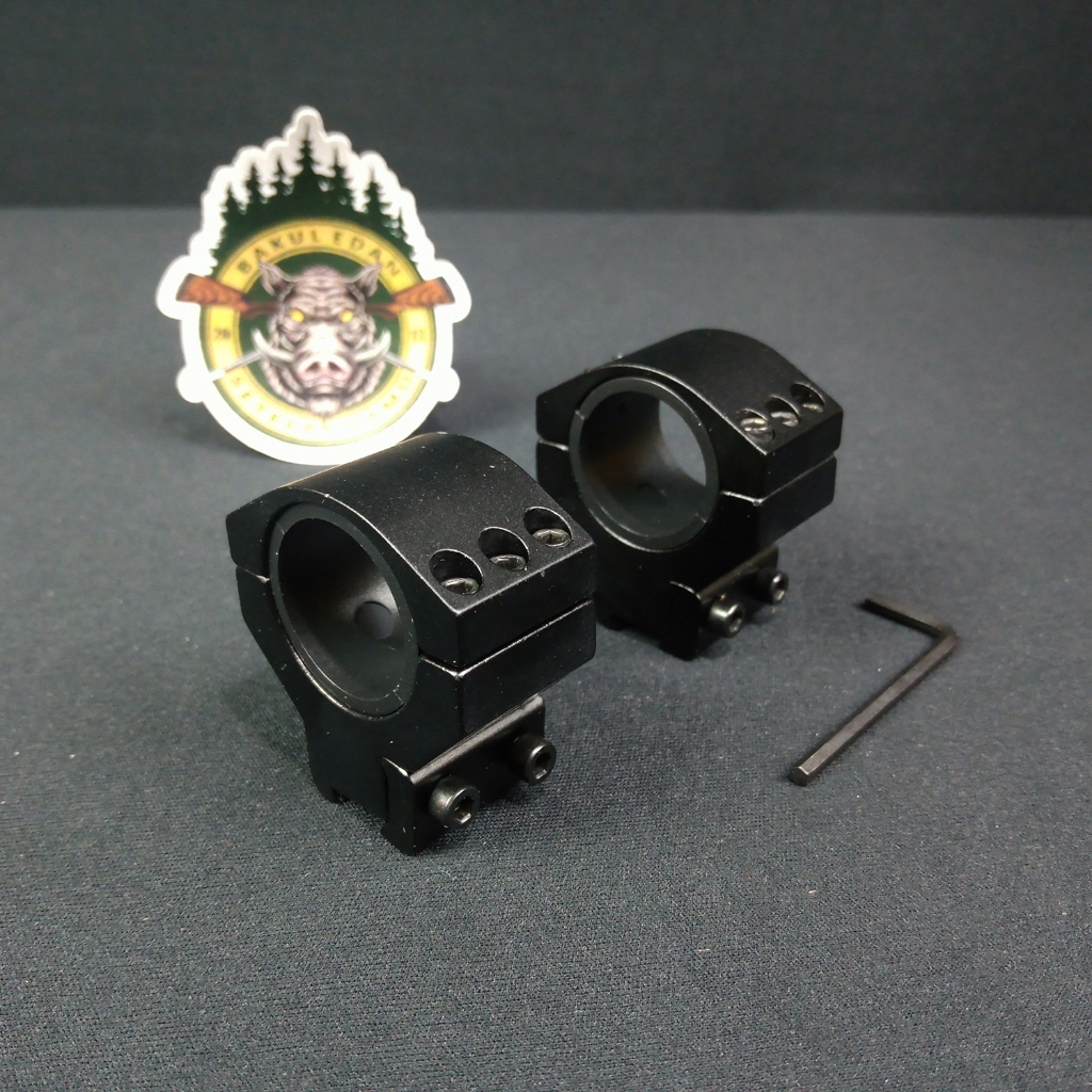 MOUNTING TELESKOP 3 BAUT OD30 REL 11 PENDEK / MONTING TELE TUBE OD25 OD30 (SC2186)